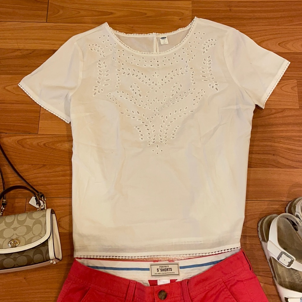 White summer blouse